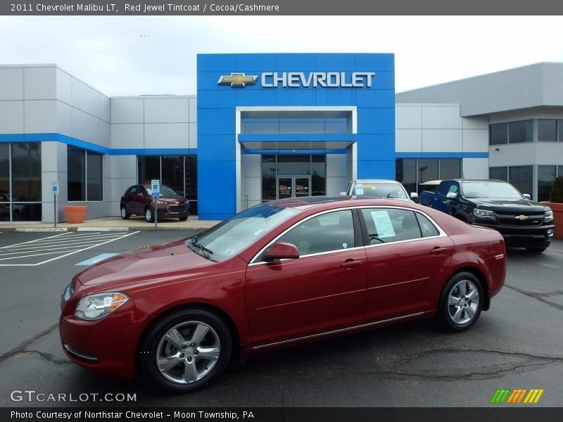 Red Jewel Tintcoat / Cocoa/Cashmere 2011 Chevrolet Malibu LT