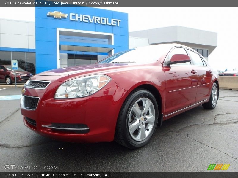 Red Jewel Tintcoat / Cocoa/Cashmere 2011 Chevrolet Malibu LT