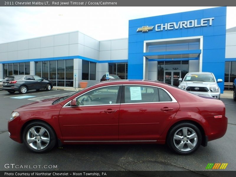 Red Jewel Tintcoat / Cocoa/Cashmere 2011 Chevrolet Malibu LT