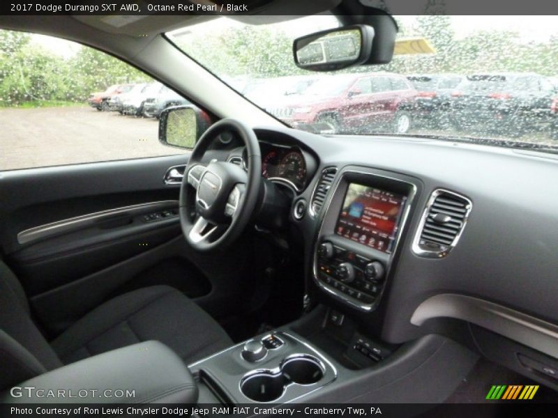Octane Red Pearl / Black 2017 Dodge Durango SXT AWD