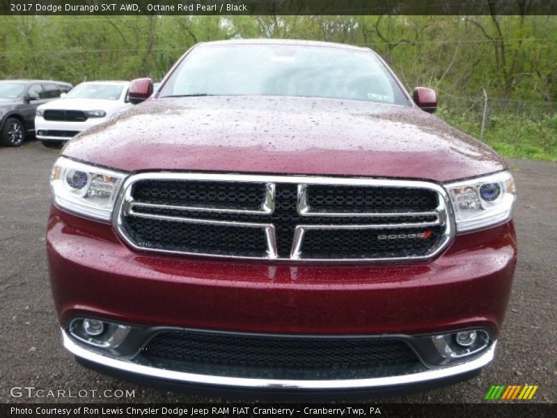 Octane Red Pearl / Black 2017 Dodge Durango SXT AWD