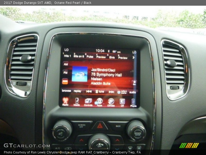 Octane Red Pearl / Black 2017 Dodge Durango SXT AWD