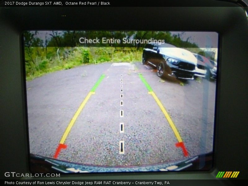 Octane Red Pearl / Black 2017 Dodge Durango SXT AWD