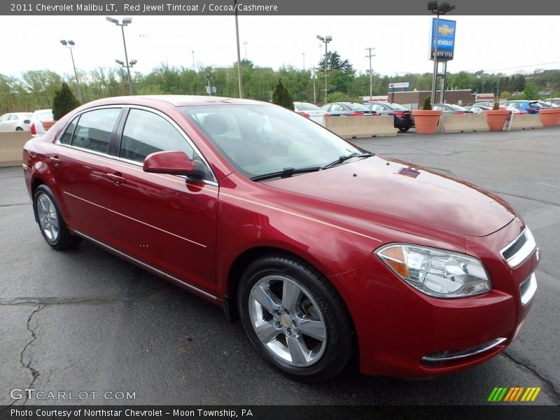 Red Jewel Tintcoat / Cocoa/Cashmere 2011 Chevrolet Malibu LT