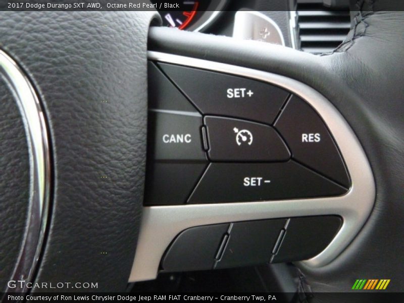 Octane Red Pearl / Black 2017 Dodge Durango SXT AWD