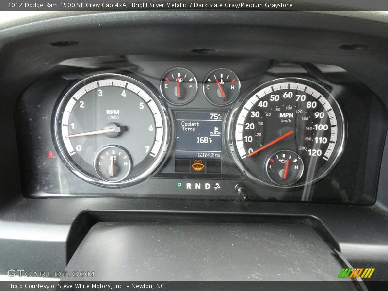 Bright Silver Metallic / Dark Slate Gray/Medium Graystone 2012 Dodge Ram 1500 ST Crew Cab 4x4