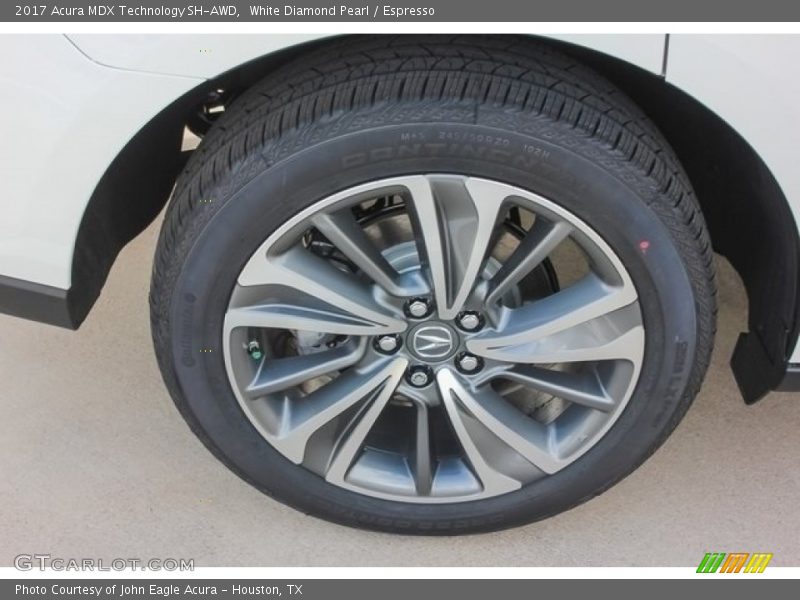 White Diamond Pearl / Espresso 2017 Acura MDX Technology SH-AWD