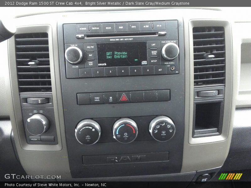 Bright Silver Metallic / Dark Slate Gray/Medium Graystone 2012 Dodge Ram 1500 ST Crew Cab 4x4