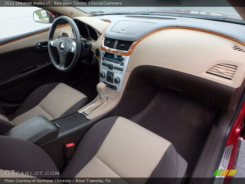 Red Jewel Tintcoat / Cocoa/Cashmere 2011 Chevrolet Malibu LT