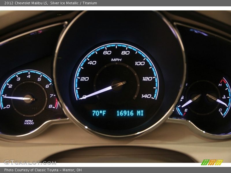 Silver Ice Metallic / Titanium 2012 Chevrolet Malibu LS