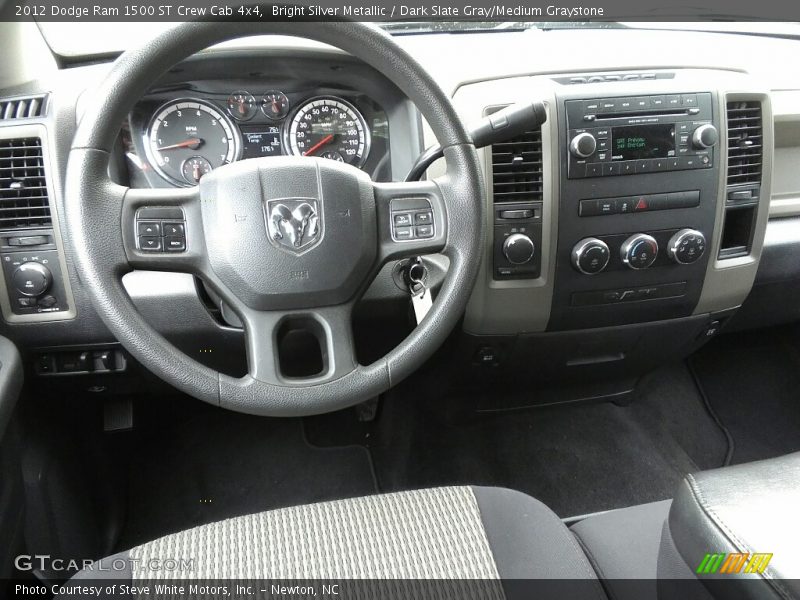 Bright Silver Metallic / Dark Slate Gray/Medium Graystone 2012 Dodge Ram 1500 ST Crew Cab 4x4
