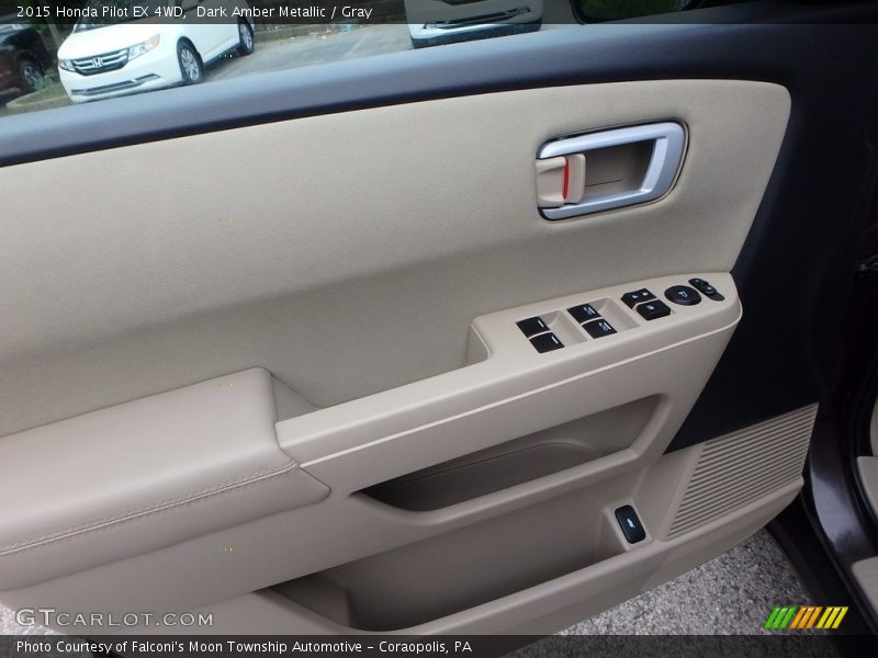 Dark Amber Metallic / Gray 2015 Honda Pilot EX 4WD