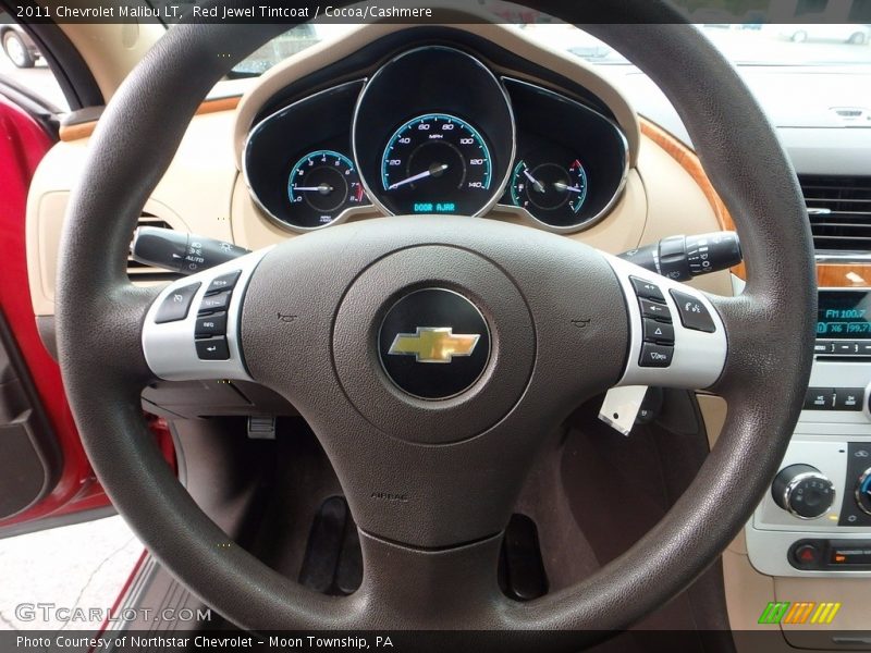 Red Jewel Tintcoat / Cocoa/Cashmere 2011 Chevrolet Malibu LT