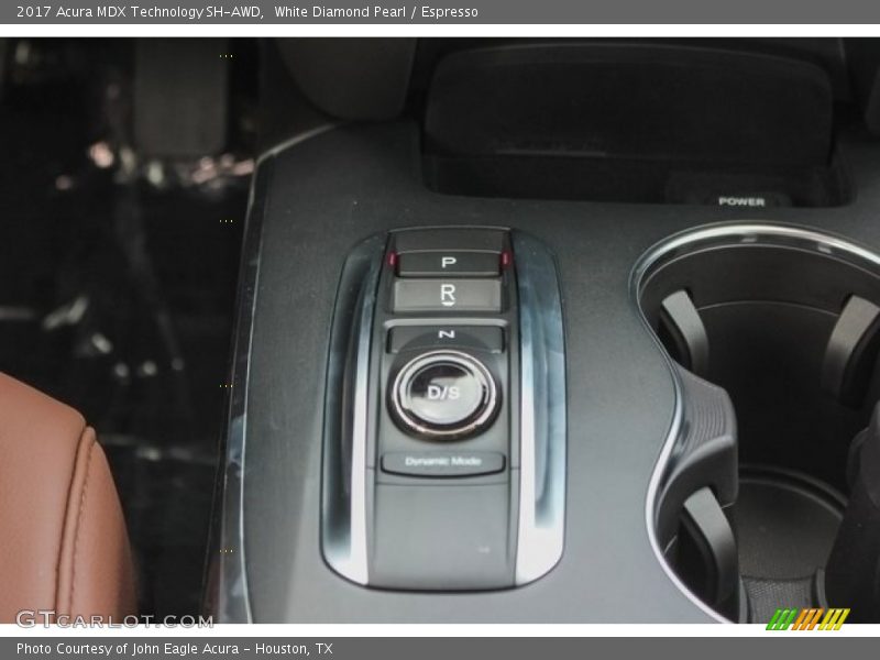 White Diamond Pearl / Espresso 2017 Acura MDX Technology SH-AWD