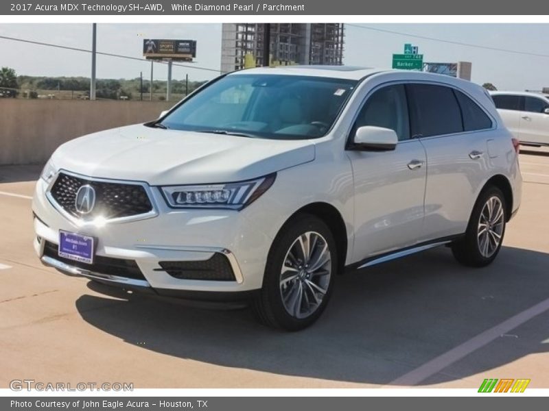 White Diamond Pearl / Parchment 2017 Acura MDX Technology SH-AWD