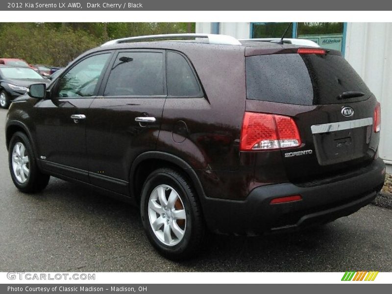 Dark Cherry / Black 2012 Kia Sorento LX AWD