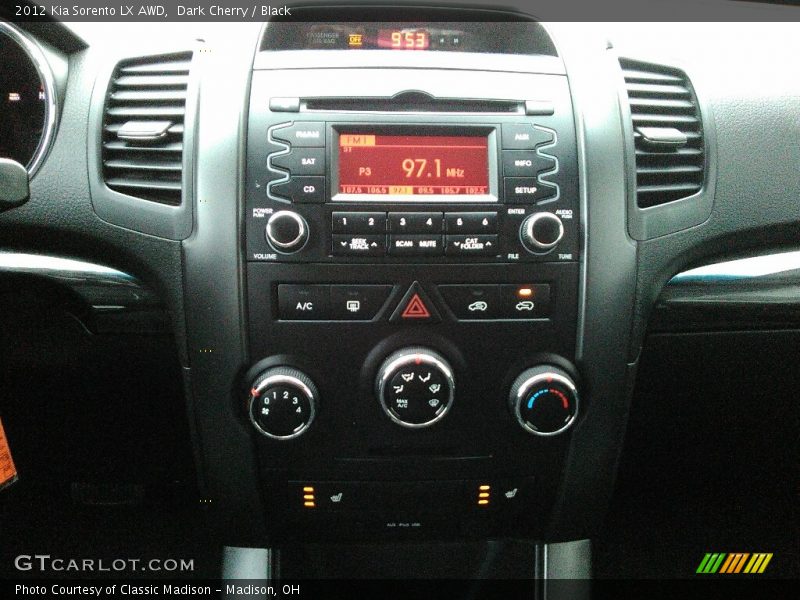 Dark Cherry / Black 2012 Kia Sorento LX AWD