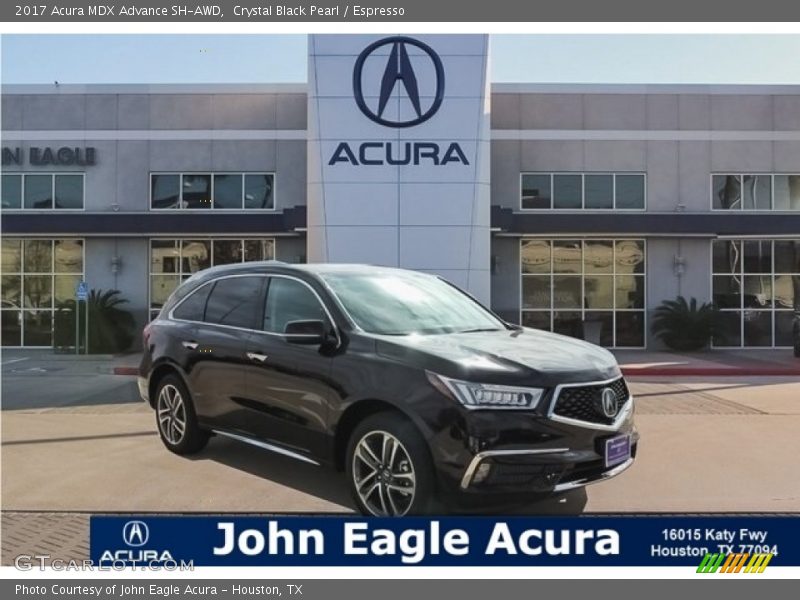 Crystal Black Pearl / Espresso 2017 Acura MDX Advance SH-AWD