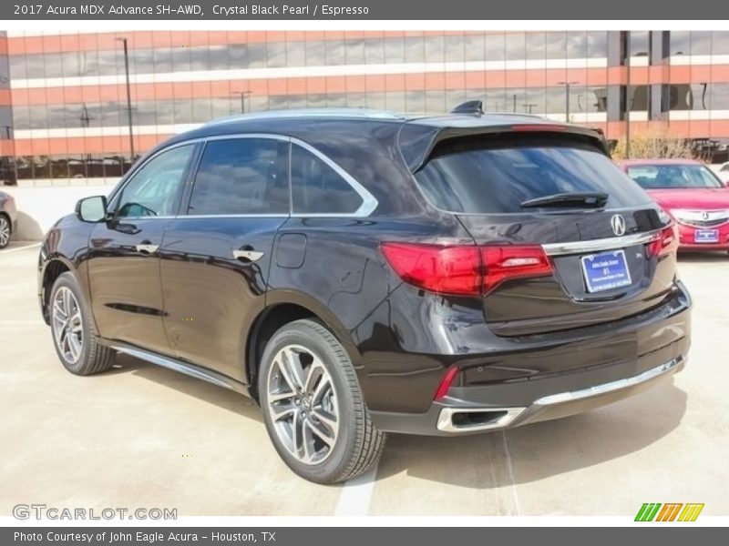 Crystal Black Pearl / Espresso 2017 Acura MDX Advance SH-AWD