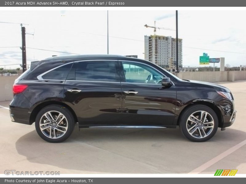 Crystal Black Pearl / Espresso 2017 Acura MDX Advance SH-AWD