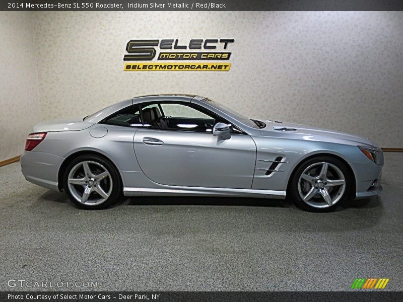 Iridium Silver Metallic / Red/Black 2014 Mercedes-Benz SL 550 Roadster