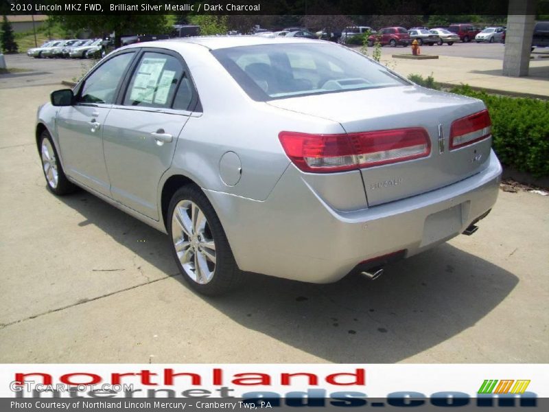 Brilliant Silver Metallic / Dark Charcoal 2010 Lincoln MKZ FWD
