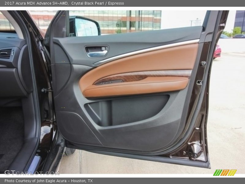 Crystal Black Pearl / Espresso 2017 Acura MDX Advance SH-AWD