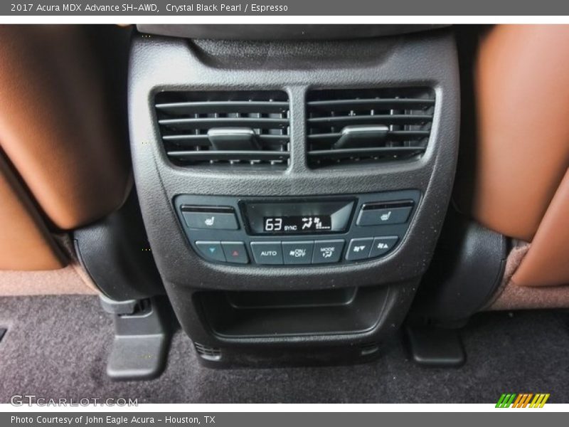 Crystal Black Pearl / Espresso 2017 Acura MDX Advance SH-AWD