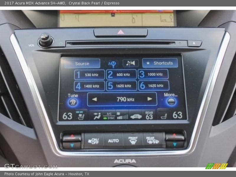 Crystal Black Pearl / Espresso 2017 Acura MDX Advance SH-AWD