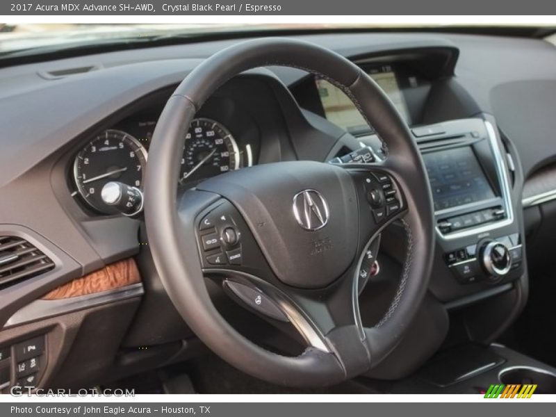 Crystal Black Pearl / Espresso 2017 Acura MDX Advance SH-AWD