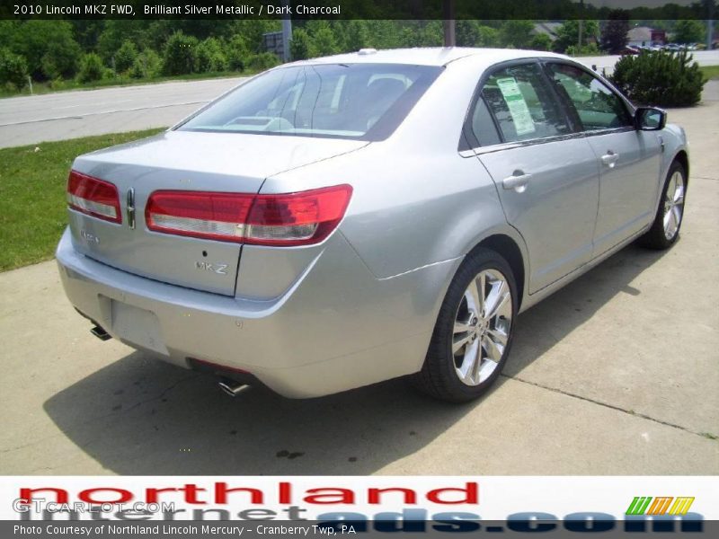 Brilliant Silver Metallic / Dark Charcoal 2010 Lincoln MKZ FWD