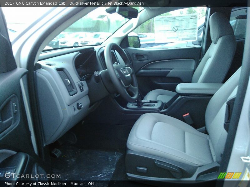 Quicksilver Metallic / Jet Black/­Dark Ash 2017 GMC Canyon Extended Cab