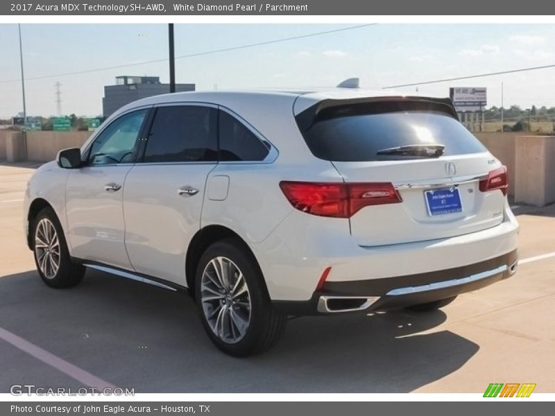 White Diamond Pearl / Parchment 2017 Acura MDX Technology SH-AWD