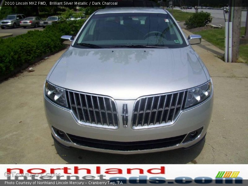 Brilliant Silver Metallic / Dark Charcoal 2010 Lincoln MKZ FWD
