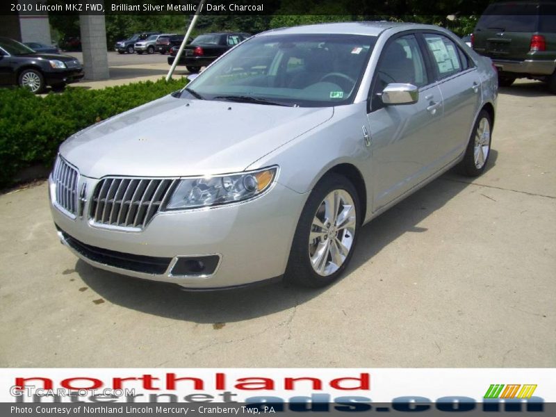 Brilliant Silver Metallic / Dark Charcoal 2010 Lincoln MKZ FWD