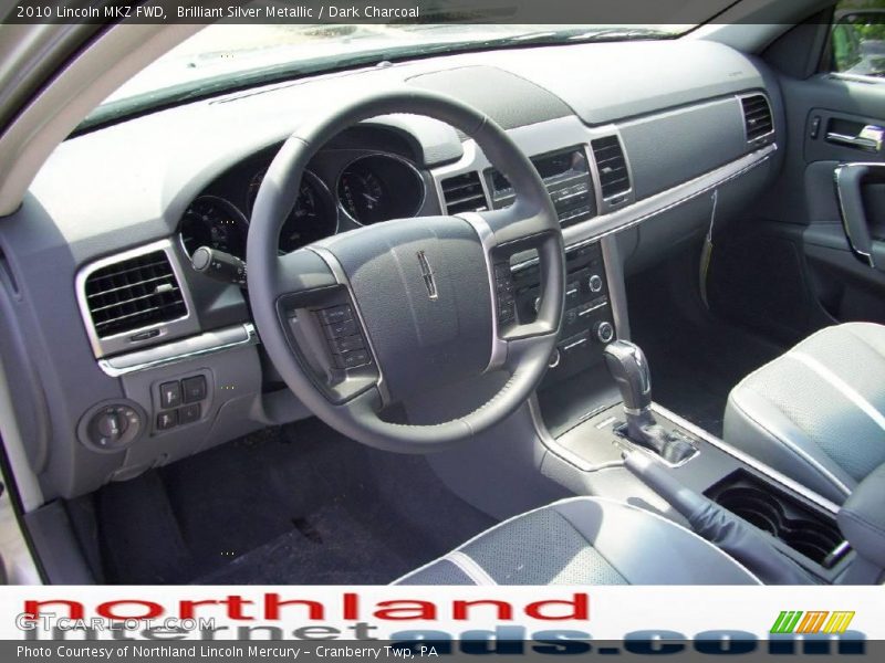 Brilliant Silver Metallic / Dark Charcoal 2010 Lincoln MKZ FWD