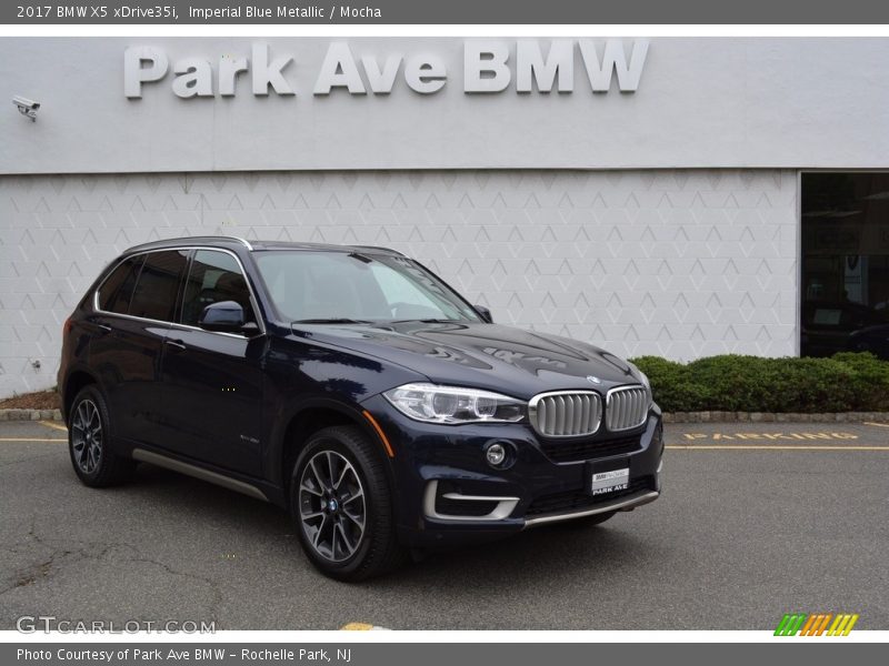 Imperial Blue Metallic / Mocha 2017 BMW X5 xDrive35i