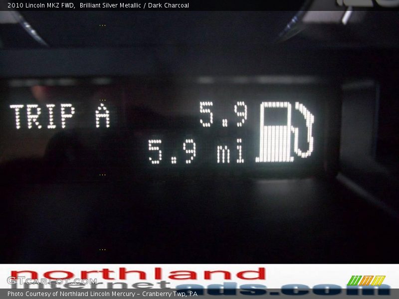 Brilliant Silver Metallic / Dark Charcoal 2010 Lincoln MKZ FWD