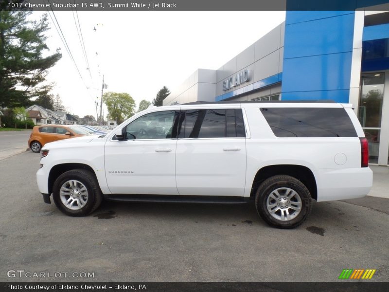 Summit White / Jet Black 2017 Chevrolet Suburban LS 4WD