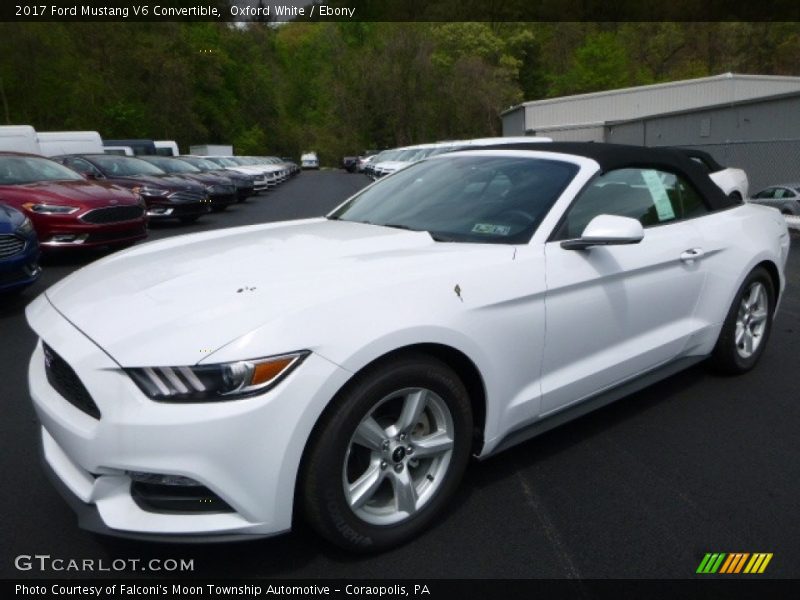 Oxford White / Ebony 2017 Ford Mustang V6 Convertible