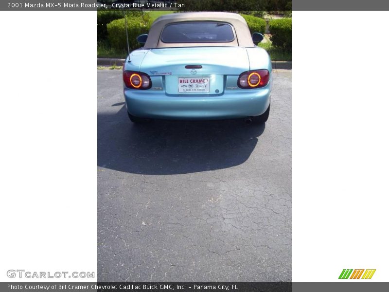 Crystal Blue Metallic / Tan 2001 Mazda MX-5 Miata Roadster