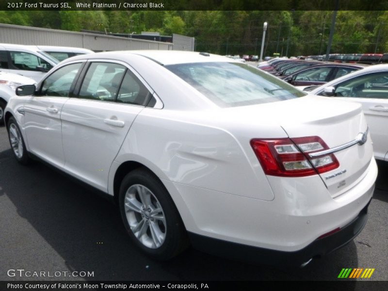 White Platinum / Charcoal Black 2017 Ford Taurus SEL