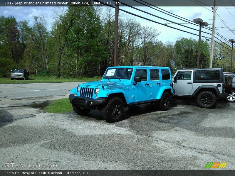 Chief Blue / Black 2017 Jeep Wrangler Unlimited Winter Edition 4x4