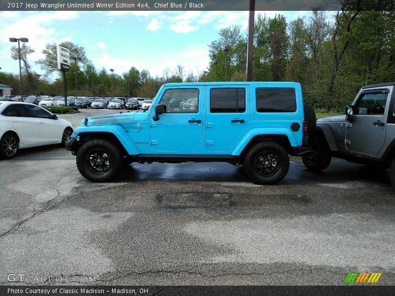 Chief Blue / Black 2017 Jeep Wrangler Unlimited Winter Edition 4x4