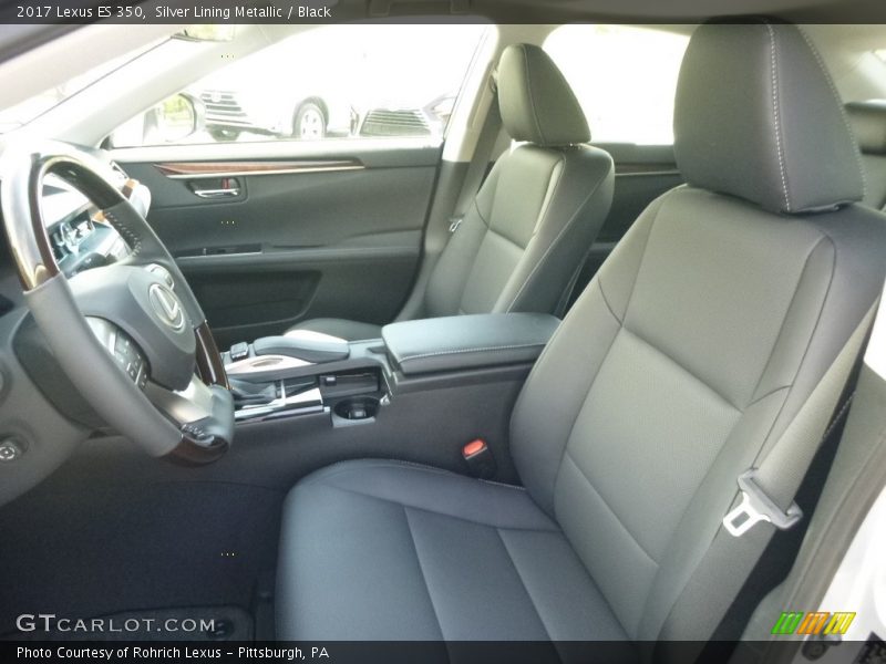 Silver Lining Metallic / Black 2017 Lexus ES 350