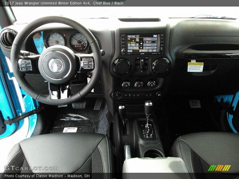 Chief Blue / Black 2017 Jeep Wrangler Unlimited Winter Edition 4x4
