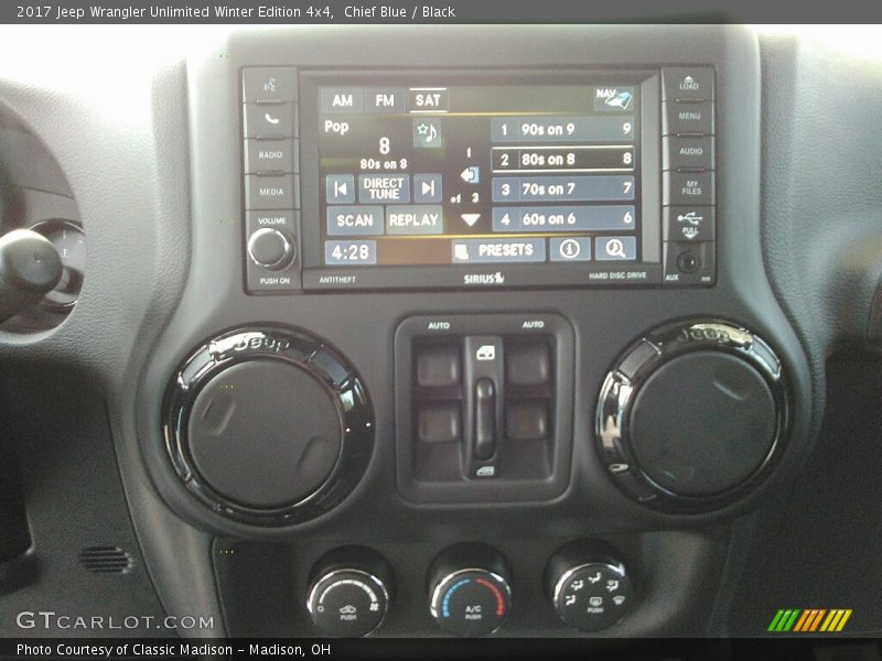 Chief Blue / Black 2017 Jeep Wrangler Unlimited Winter Edition 4x4