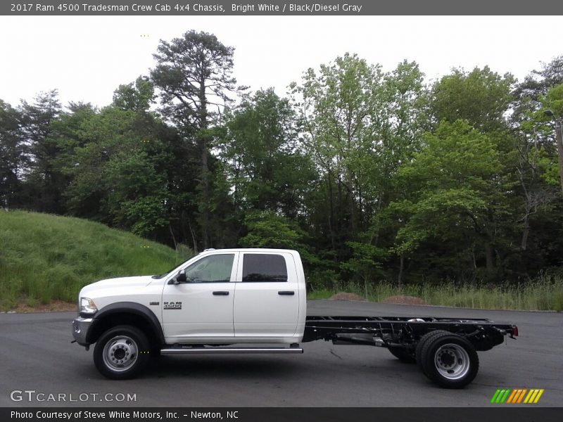 Bright White / Black/Diesel Gray 2017 Ram 4500 Tradesman Crew Cab 4x4 Chassis