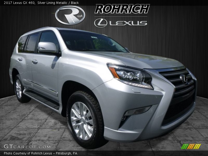 Silver Lining Metallic / Black 2017 Lexus GX 460