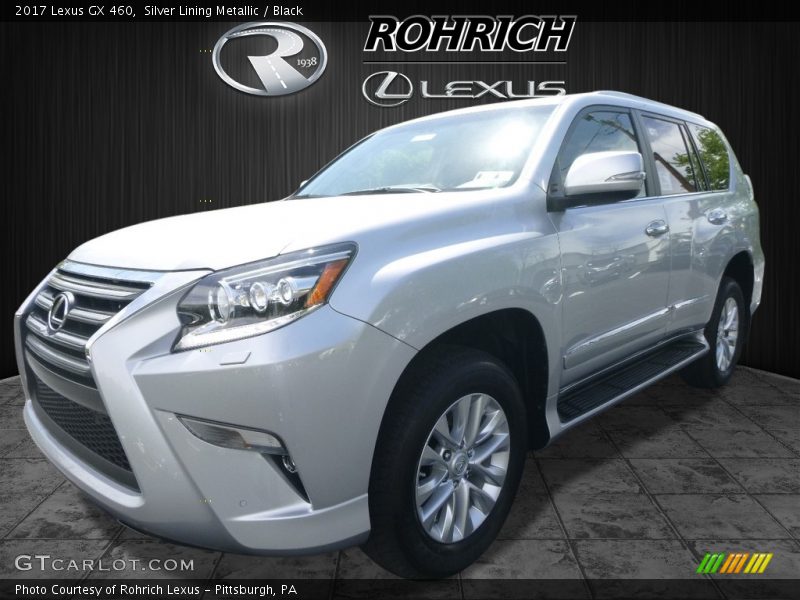 Silver Lining Metallic / Black 2017 Lexus GX 460
